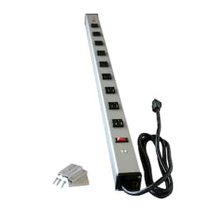 Wiremold 9-Outlet 15 Amp Industrial Power Strip with Lighted On/Off Switch, 6 ft. Cord