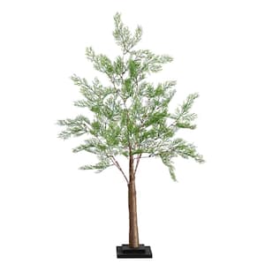 3 ft. Lighted Artificial Cypress Tree with 120 Warm White LED Lights