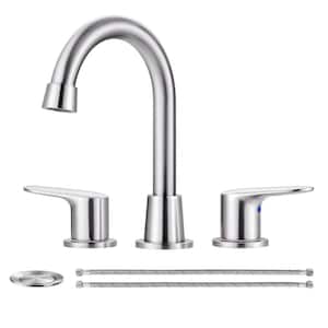 WOWOW 8 in. Widespread Bathroom Sink Faucet with Two Handles in