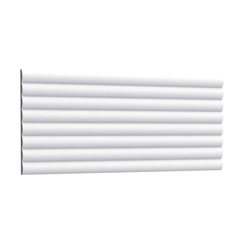 Primed White Textured Polyurethane Wall Panel Moulding