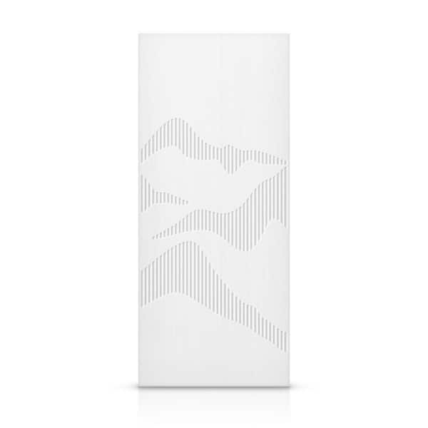 CALHOME 24 in. x 80 in. Hollow Core White Painted Composite MDF Interior Door Slab