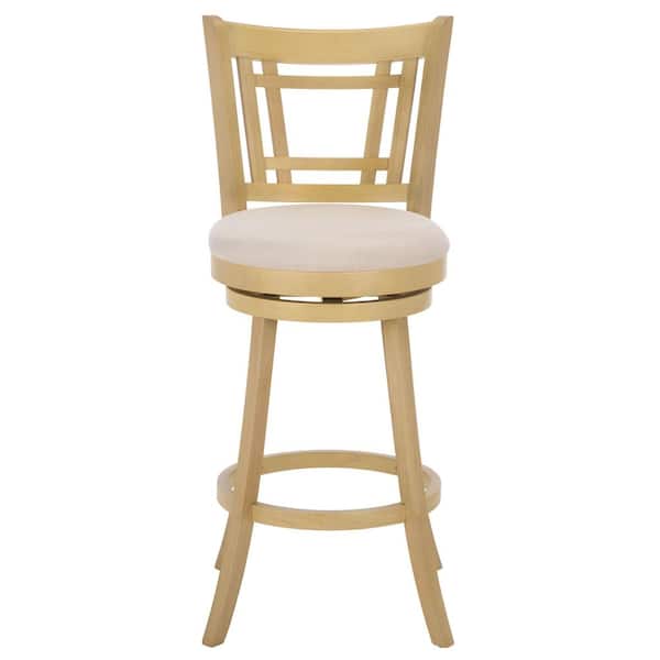 Maiko 42.5 in. H Cream/Natural Bar Stool