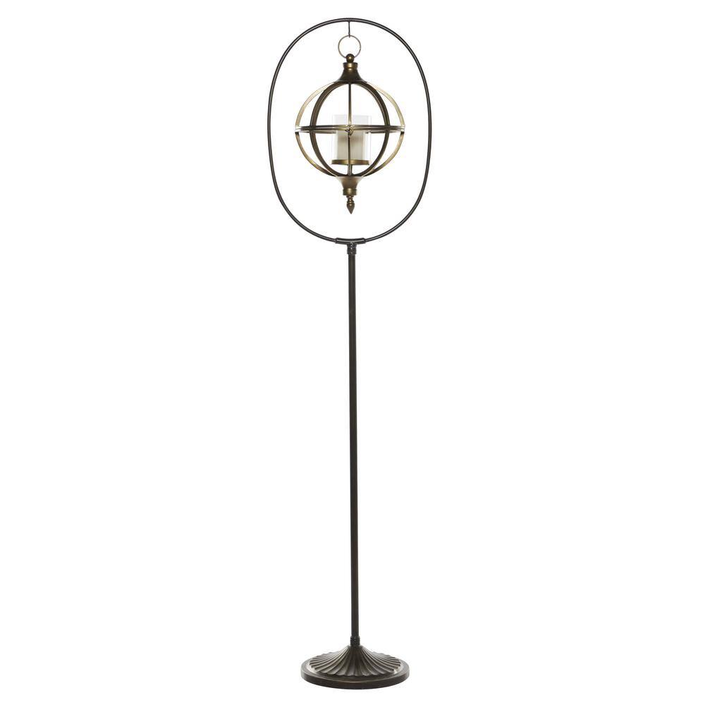 Bronze Farmhouse Hanging Candle Lantern - 66" Tall