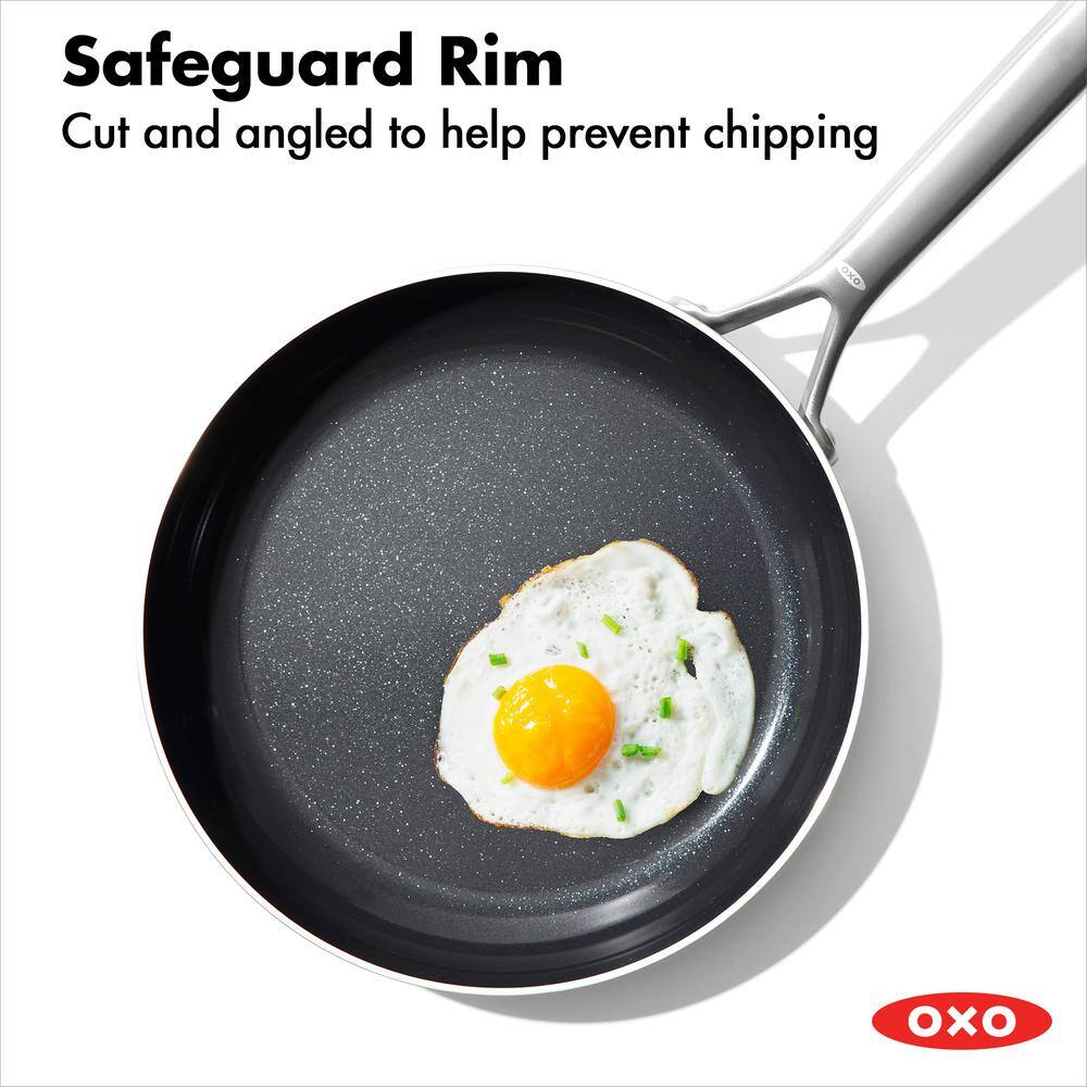 10" Stainless Steel Ceramic Non-Stick Frying Pan