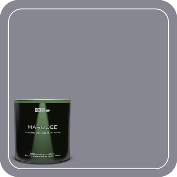 BEHR MARQUEE 1 qt. #PPU16-15 Gray Heather Semi-Gloss Enamel Exterior Paint & Primer
