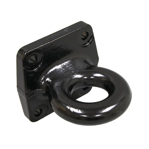 BUYERS PRODUCTS 3 in. Heavy-Duty Forged 4-Bolt Mount Drawbar Zinc Plated