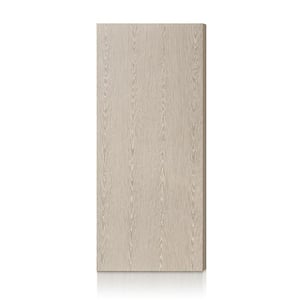 32 in. x 84 in. Oak Texture Flush Hollow Core Veneer Composite Interior Door Slab