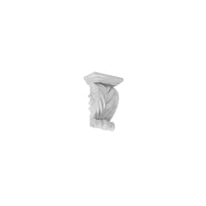 2-9/16 in. x 3-13/16 in. x 1-1/2 in. Primed Polyurethane Decorative Acanthus Leaf Corbel