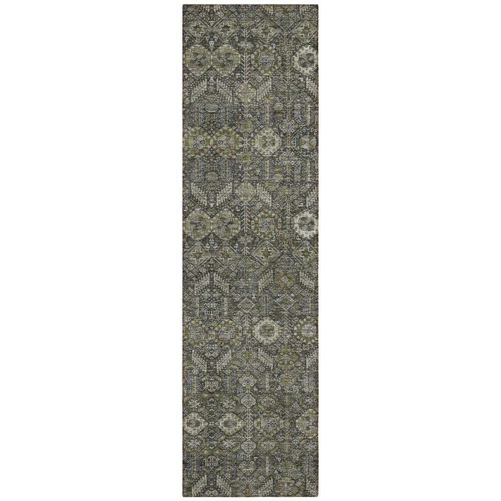 Moss Green and Gray 2 ft. x 8 ft. Woven Floral Runner Indoor/Outdoor Area Rug price history on PriceWatchPro