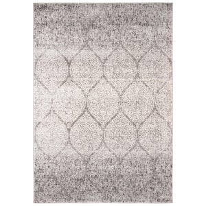 Madison Gray/Ivory 4 ft. x 6 ft. Medallion Area Rug