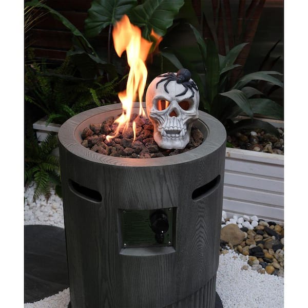 20 in. Magnesium Oxide Outdoor Gas Fire Pit Table, 32000 BTU Fire