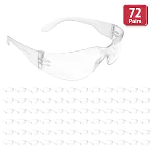 Hyline Clear Safety Glasses- Anti Fog, Anti Scratch, Impact Resistant, Polycarbonate Lens (72-Pairs, 6-Boxes)