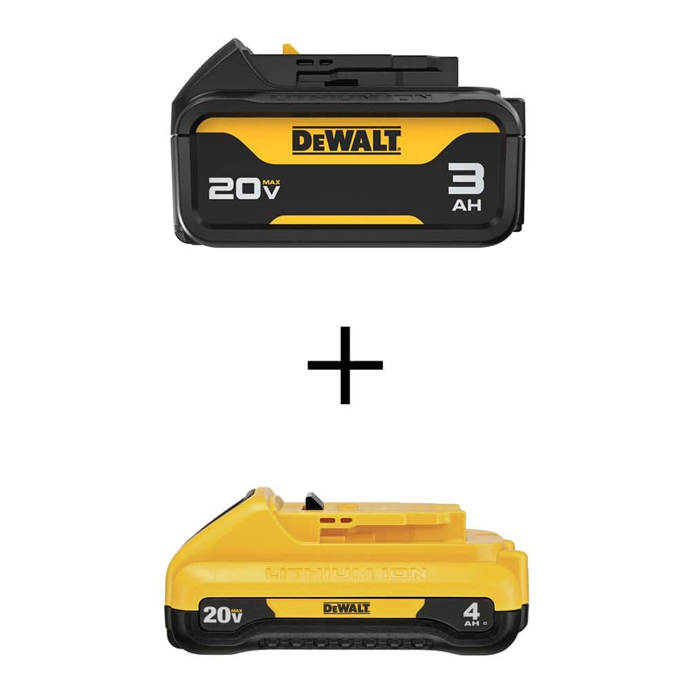 DEWALT 20V MAX Premium Lithium-Ion 3.0Ah Battery Pack and 20V MAX ...