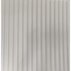 Corrugated Plain White 1.6 ft. x 1.6 ft. Decorative Foam Glue Up Ceiling Tile (21.6 sq. ft./case)