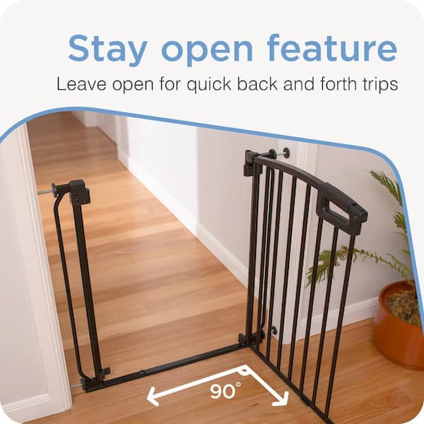 Perma Child Safety Black Ultimate Pressure Mounted Safety Gate 31