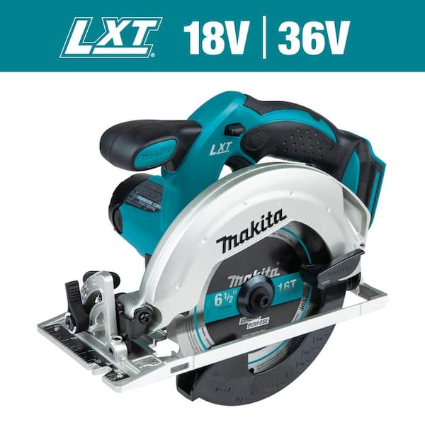 18V LXT Lithium-Ion Cordless 6-1/2 in. Lightweight Circular Saw and General  Purpose Blade (Tool-Only)