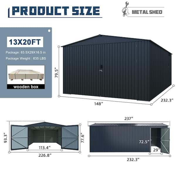 ☆THE GARAGE type27 18'WX26'LX11'H BOXED EAVE GARAGE | Tri State Carports