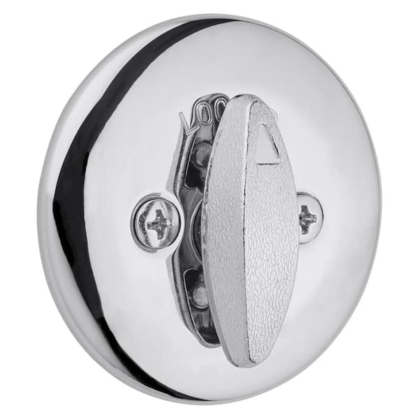 Kwikset 663 Series Polished Chrome Round Single Sided Interior Turn Piece Deadbolt