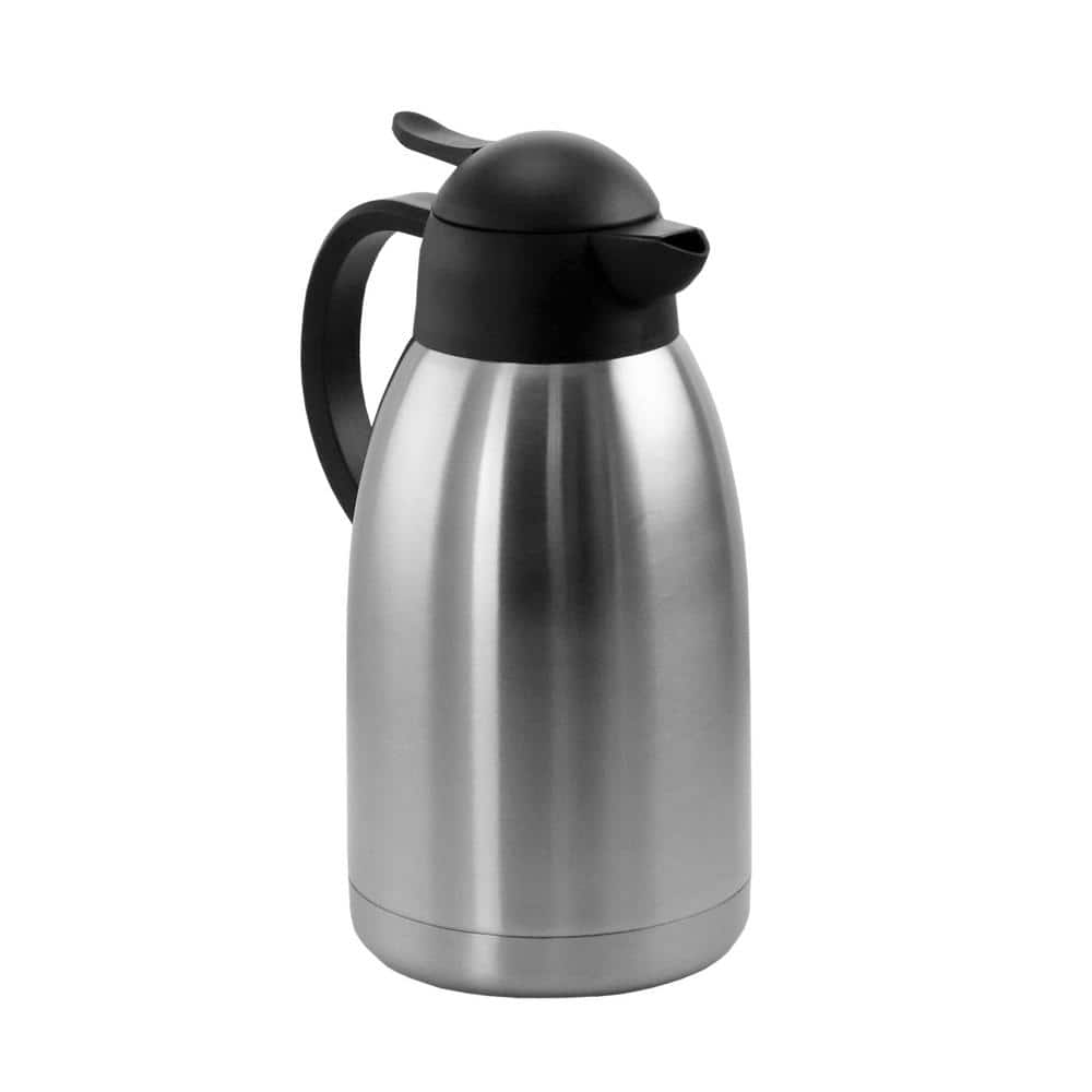 Megachef 67.6 Fl. Oz. Stainless Steel Thermal Carafe With Black Lid 