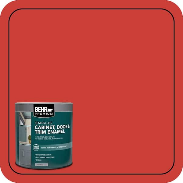 1 qt. #P170-7 100 Mph Semi-Gloss Enamel Interior/Exterior Cabinet, Door & Trim Paint