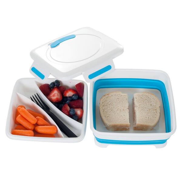 Classic Cuisine Square Expandable Lunch Box with Dividers