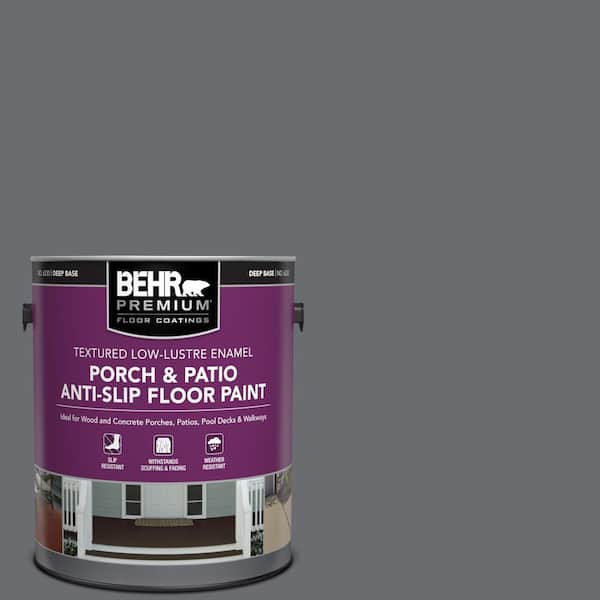 1 gal. #PPF-49 Platinum Gray Textured Low-Lustre Enamel Interior/Exterior Porch and Patio Anti-Slip Floor Paint