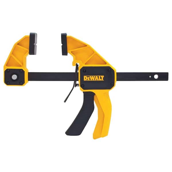 DEWALT - Medium and Large Trigger Clamp (4 Pack) and 4.5 in. 35 lbs. Trigger Clamp with 1.5 in. Throat Depth (2 Pack)