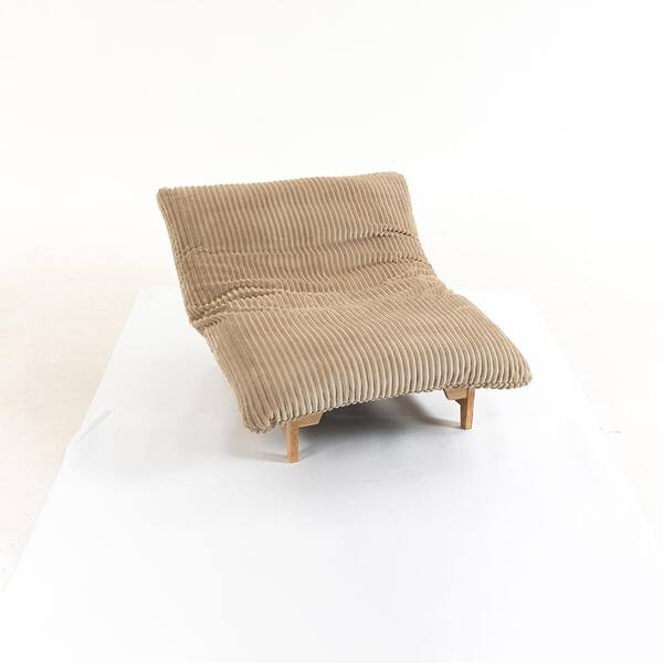 30" Bean Bag Chair,Accent Armless Lazy Sofa,Casual Single Sofa With Backrest,Single Seat,Corduroy Fabric in khaki