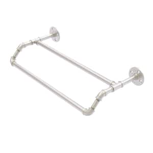 Pipeline Collection 24 in. Double Towel Bar in Satin Nickel