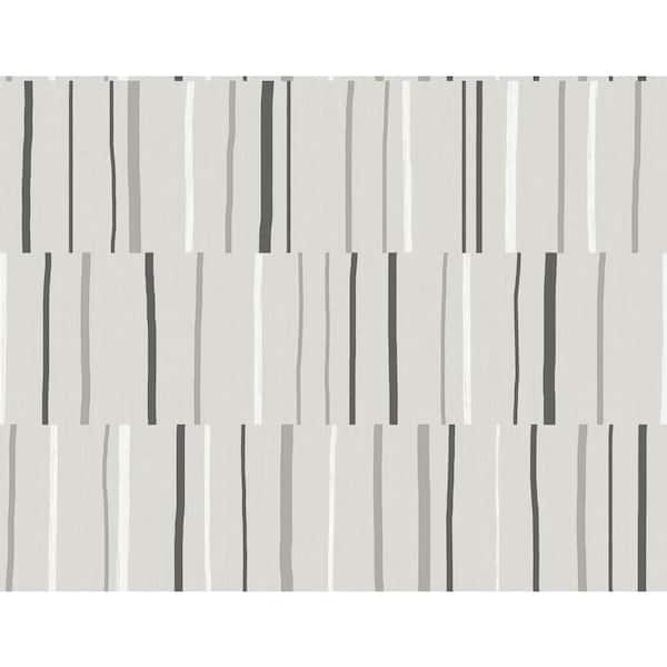 Seabrook Designs 60.75 sq. ft. Warm Stone Block Lines Paper Unpasted Wallpaper Roll