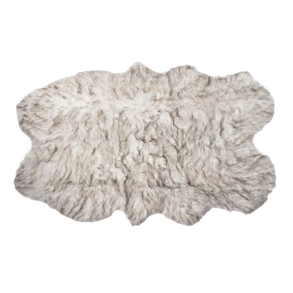 Luxe Faux Fur Gordon Gradient Chocolate 4'x6' Quattro Faux ...