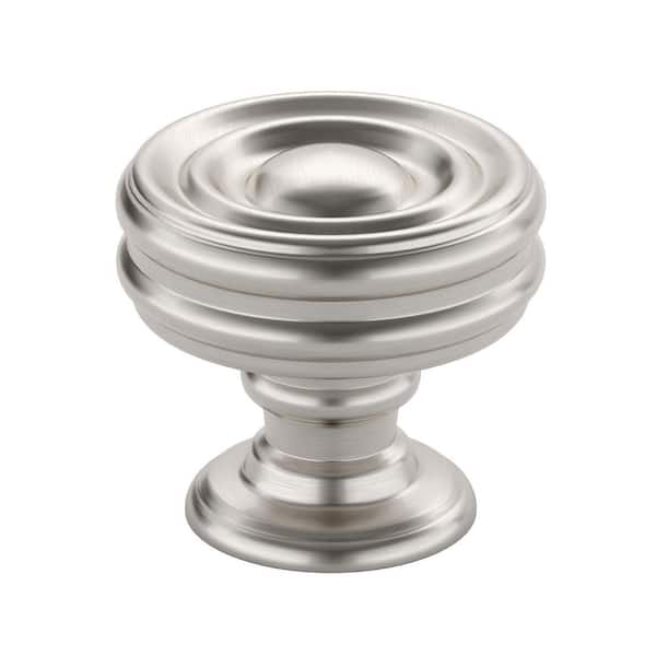 Britannia Collection 1-3/8 in. (35 mm) Modern Brushed Nickel Round Cabinet Knob