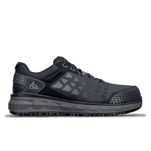 Ace Women's Aster Slip Resistant Athletic Shoes - Alloy Toe - Black Size 9.5(M)