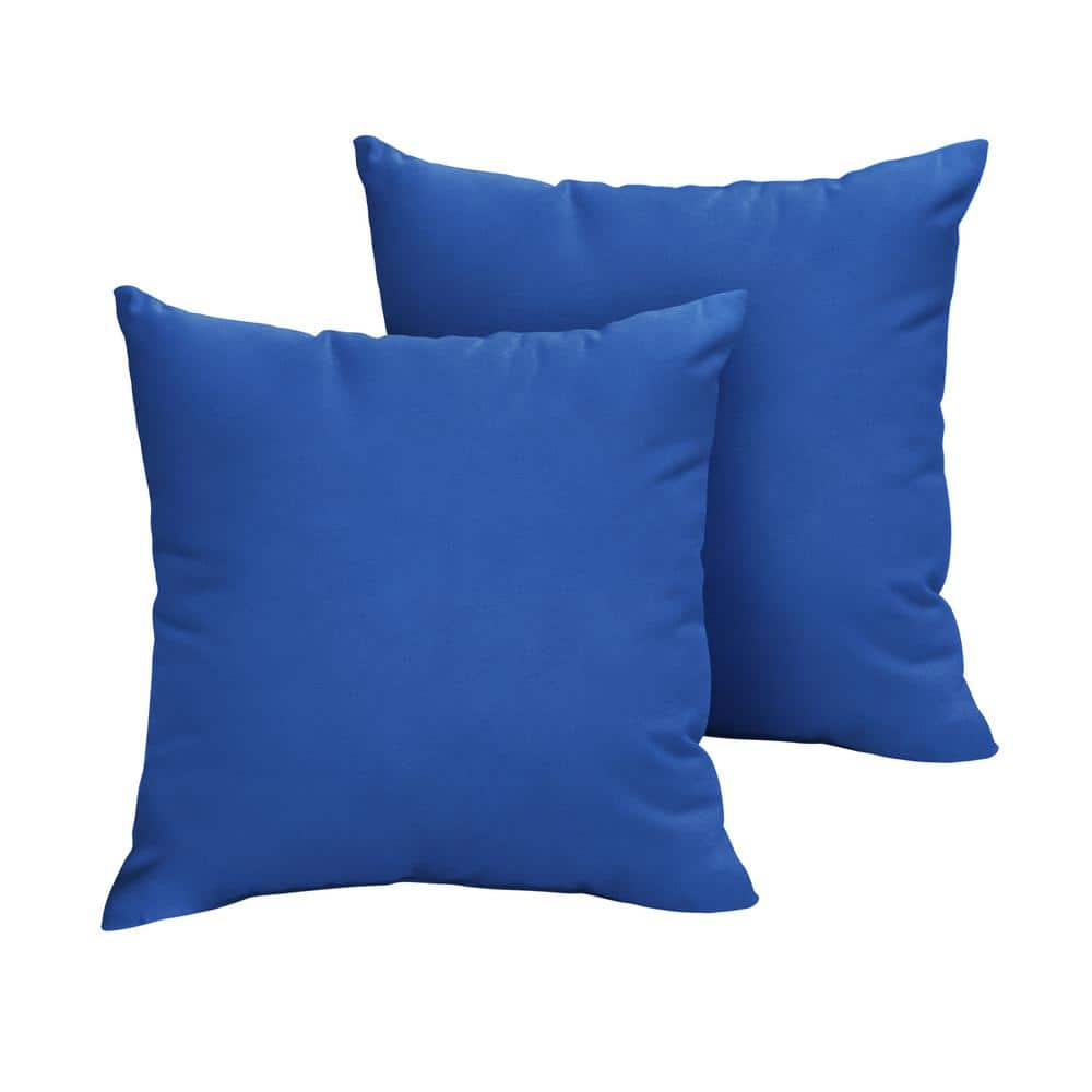 Blue sunbrella clearance pillows