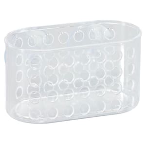Bathroom Organizer with Suction in Clear