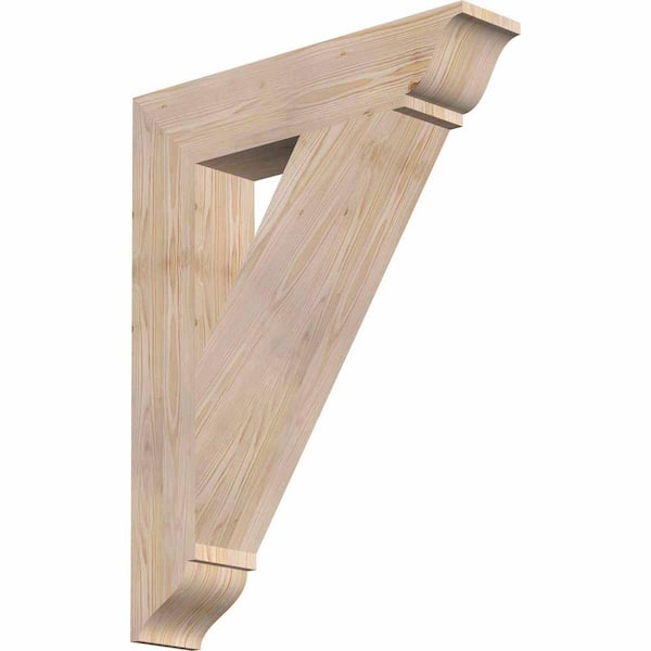 Ekena Millwork 5.5 in. x 36 in. x 28 in. Douglas Fir Traditional Smooth Bracket