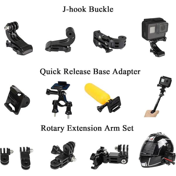 YHTSPORT Support Gopro Casque oto - Kit de Fixation pour Caéra d