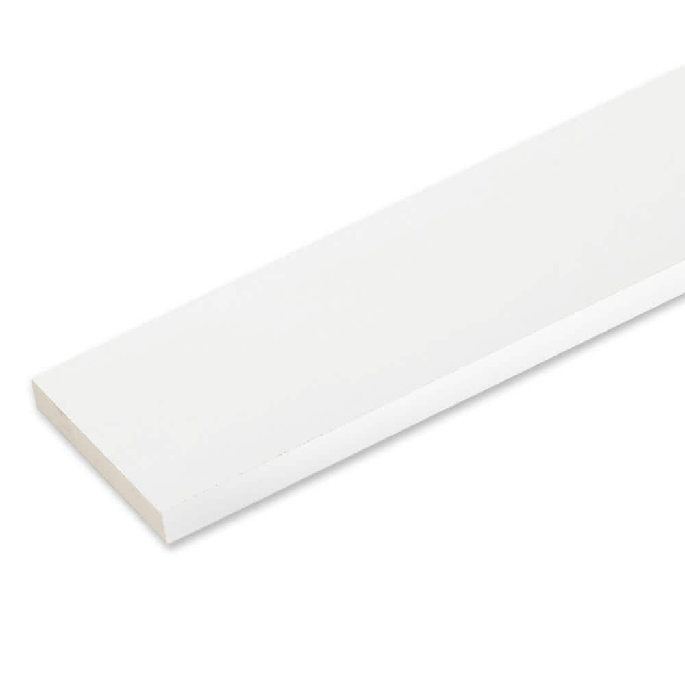 Veranda 5/4 in. x 51/2 in. x 12 ft. Reversible White PVC Trim