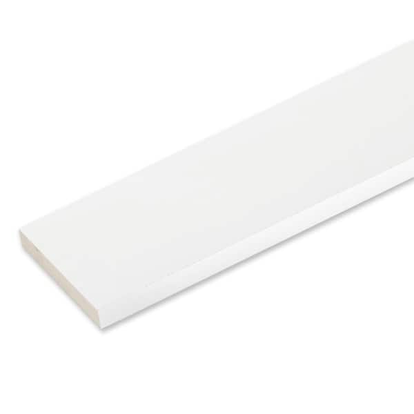 Veranda 5/4 in. x 5-1/2 in. x 12 ft. Reversible White PVC Trim
