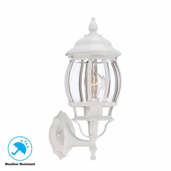 hampton bay exterior wall lantern white