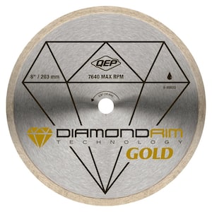 8 in. Premium Diamond Blade for Wet Cutting Porcelain and Ceramic Tile