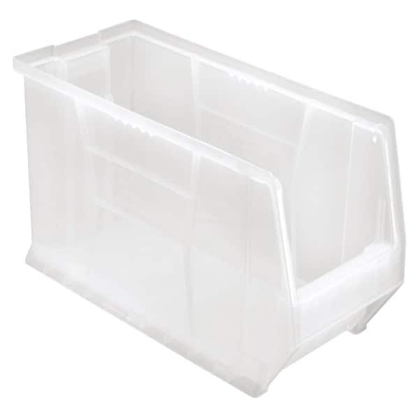 QUANTUM STORAGE SYSTEMS Quantum Hulk 11 Gal. Storage Tote in Clear (4-Pack)