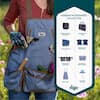 Digz - Women's 1-Size Country Blue Gardening Cooling Hat With Upf 50 Plus Sun Protection 86738 08