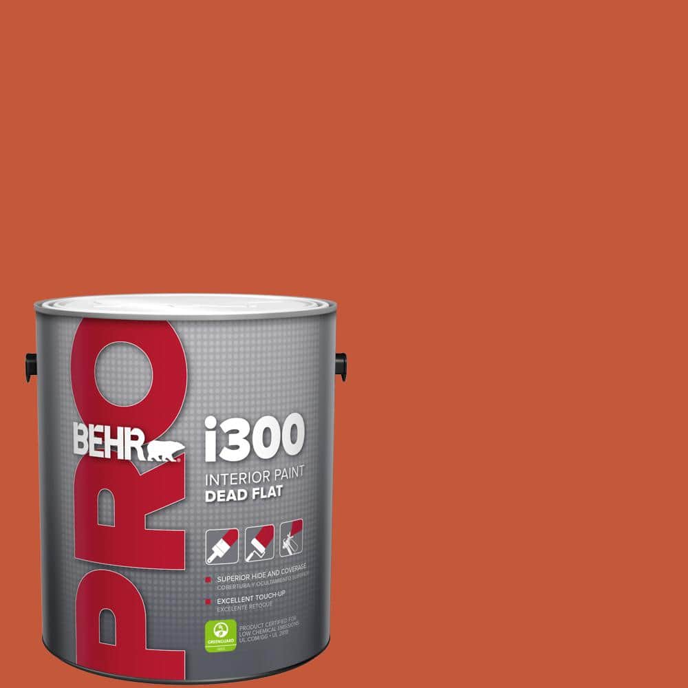 1 gal. #BIC-31 Fire Coral Dead Flat Interior Paint product image for price tracking