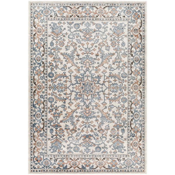 Artistic Weavers Marvel Blue/Orange Medallion 2 ft. x 3 ft. Indoor Area Rug
