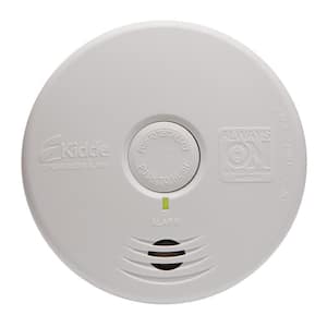 10 Year Worry-Free Smoke Detector, Lithium Battery Powered with Photoelectric Sensor, Smoke Alarm, 2-Pack