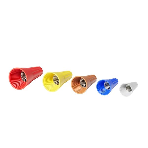250-Pack Color-Coded Wire Connector Nuts, 22-10 AWG Insulated Twist-On Electrical Splices for Secure Wiring