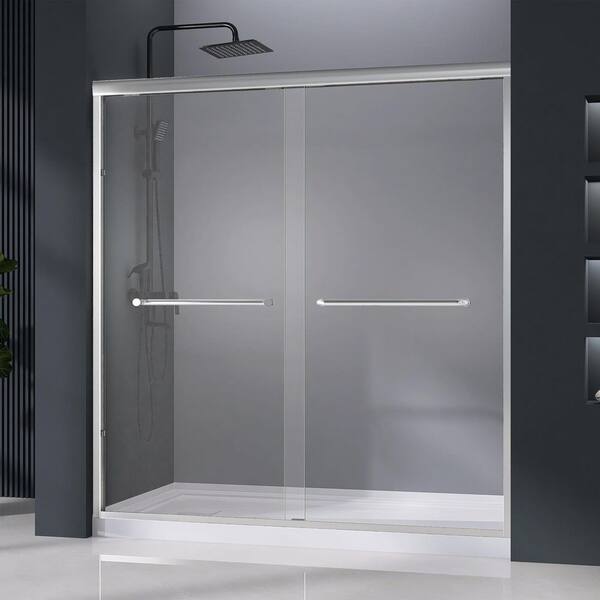 Zeafive KTL 68 to 72 in. W x 72 in. H Double Sliding Shower