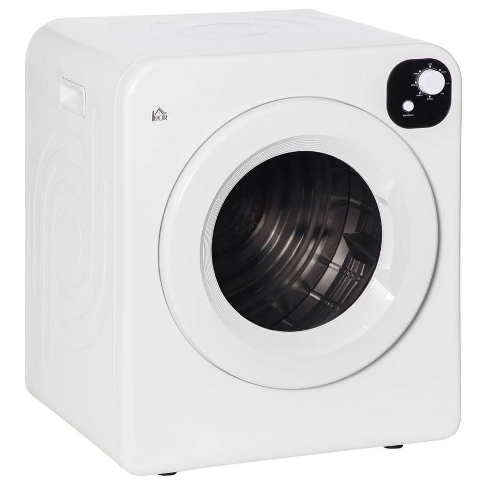 3.2 cu. ft. ventless Frontload Compact Laundry Dryer in White with Intelligent Drying, 120-V, 1300-W for Apartment, Dorm