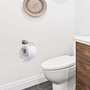 Bathroom Toilet Paper Holder, 304 Stainless Steel Bath Toilet Tissue Holder Wall Mount in Brushed Nickel (2-Pack)